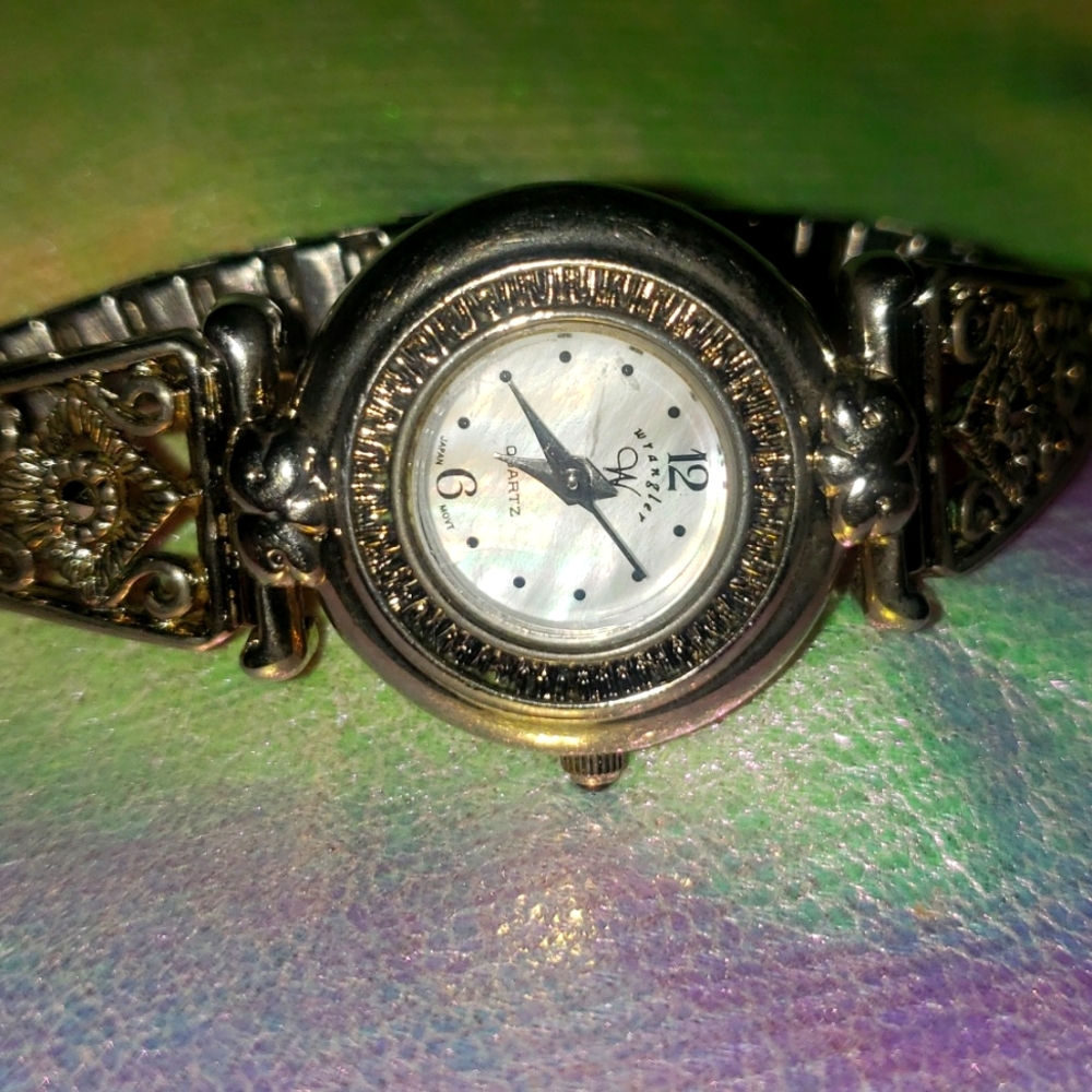 Vintage mother of pearl Wrangler woman's watche
